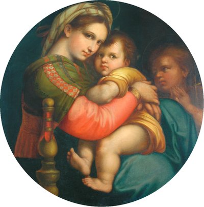 Copy of Madonna and Child (Madonna della Sedia) by after Raphael